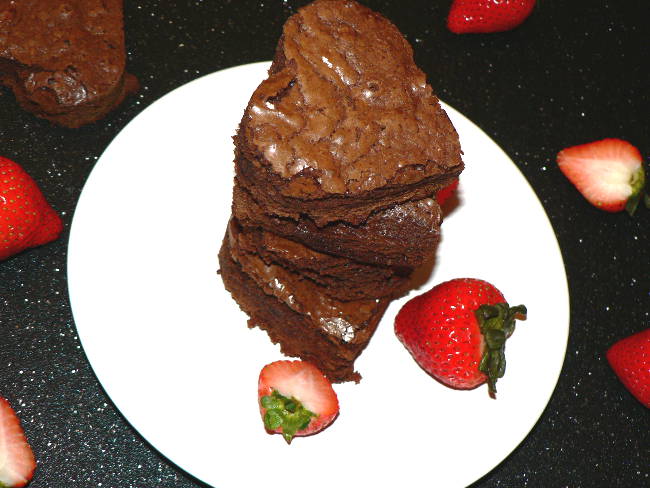 Heart Shaped Brownies