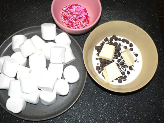 Chocolate Covered Marshmallows ingredients