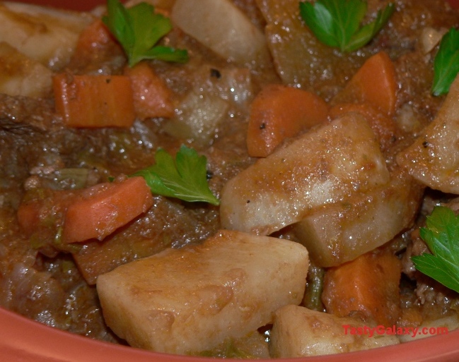 Beef And Lamb Stew With Turnips And Carrots
