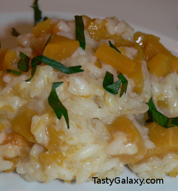 Fall Butternut Squash Risotto, easy to make, delicious #vegetarian recipe