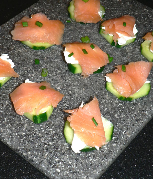 Smoked Salmon Cucumber Appetizer