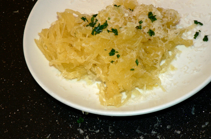 Spaghetti Squash With Butter and Parmesan, vegetarian and low carb, delicious dinner dish #healthy #healthyrecipes #healthyfood #healthyeating #cooking #food #recipes #vegatarian #vegetarianrecipes #vegetables #ketodiet #ketorecipes #lowcarb #lowcarbdiet #lowcarbrecipes #glutenfree #glutenfreerecipes #maindish #fall