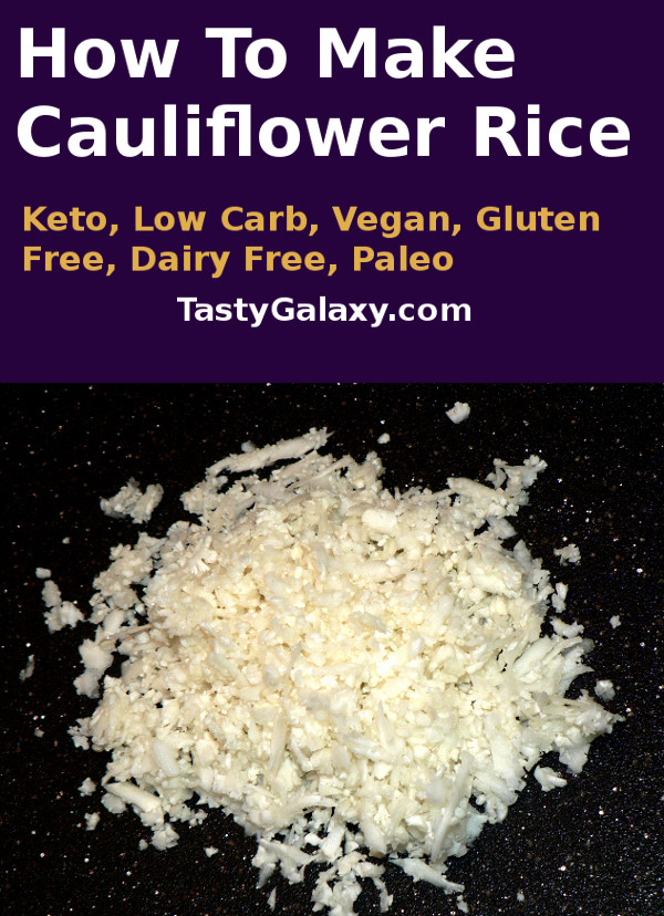 How to make cauliflower rice, simple and healthy recipe. Cauliflower rice is Keto, low carb, vegan, paleo and gluten free #healthy #healthyrecipes #healthyfood #glutenfree #lowcarb #keto #healthy #lowcarbdiet #ketodiet #dairyfree #healthyrecipes #healthyfood #healthylifestyle #healthyeating #dinner #dinnerrecipes #lunch #vegan #veganrecipes #vegetarian