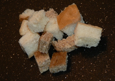 Homemade Croutons Made From Bread