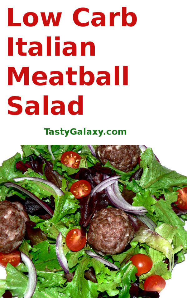 Looking for a simple lunch salad? This Low Carb Ground Beef Meatball Salad Recipe is a simple and delicious low carb salad recipe. This delicious Italian Meatball Salad is perfect for lunch or dinner #healthyrecipes #healthyfood #healthyeating #cooking #food #recipes #vegetables #ketodiet #ketorecipes #lowcarb #lowcarbdiet #lowcarbrecipes #glutenfree #glutenfreerecipes #dairyfree #salads #beefrecipes #saladrecipes