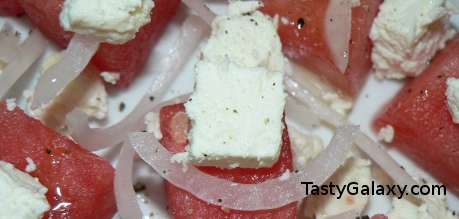 Best Watermelon Feta Salad Recipe! Delicious and healthy Watermelon salad that you need just five ingredients to make!