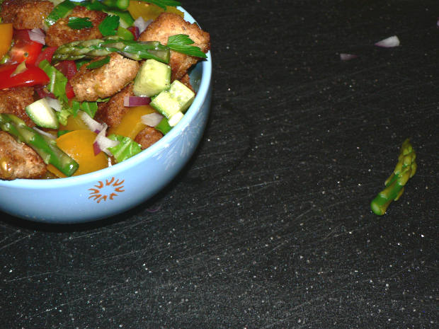 Colorful Panzanella Salad