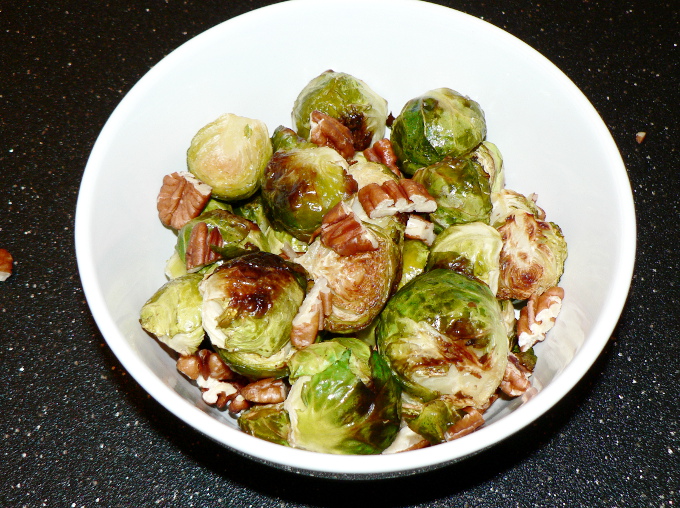 Crispy Roasted Brussel Sprouts With Pecans, are an amazing, healthy and delicious side dish #healthy #healthy #healthyrecipes #healthyfood #healthyeating #cooking #food #recipes #vegatarian #vegetarianrecipes #vegetables #veganrecipes #vegan #veganfood #ketodiet #ketorecipes #lowcarb #lowcarbdiet #lowcarbrecipes #glutenfree #glutenfreerecipes #dairyfree #sidedish #fall #thanksgiving